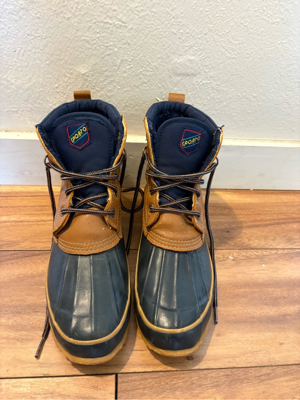 Vintage Sporto Women’s Size 9 Duck Boots Thermolite Leather Made in Korea